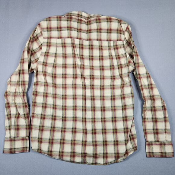 Horny Toad Men's Medium Long sleeve button up organic 100% cotton plaid shirt - Picture 4 of 9